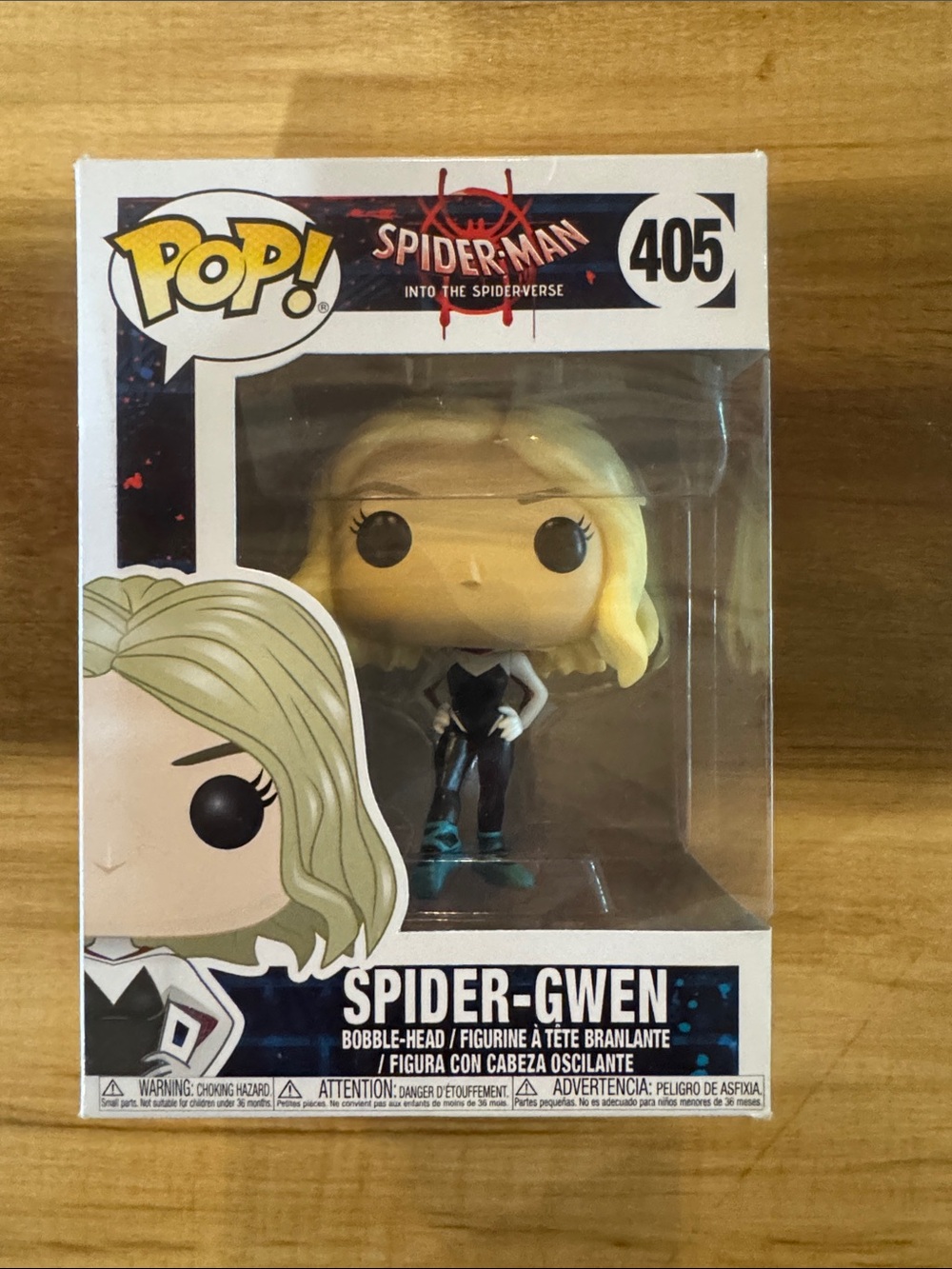 Funko Pop! Spider-Gwen Figure - White, Blonde, Black, Blue